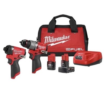 Milwaukee M12 FUEL 3497-22 Impact Driver & Hammer Drill 2-Tool Combo Kit