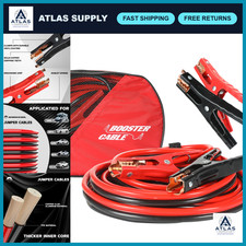 Heavy Duty Jumper Cables 10ft - Car Battery Booster Cables For Emergency Start