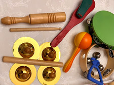 Kids Musical Instrument Lot With 12 Pieces