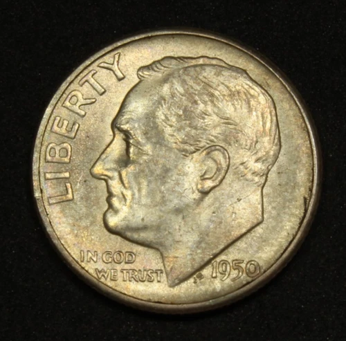 1950-S Roosevelt Dime Almost Uncirculated Semi-Key Date Free Shipping