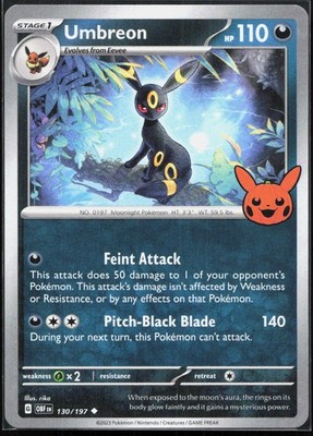Pokemon TCG Umbreon Trick or Trade BOOster Bundle 2024 TTBB24 130/197 NM