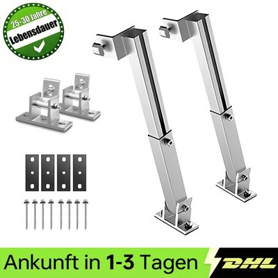 Solarmodul Halterung Flachdach Aufständerung Solarpanel Balkonkraftwerk PV SET