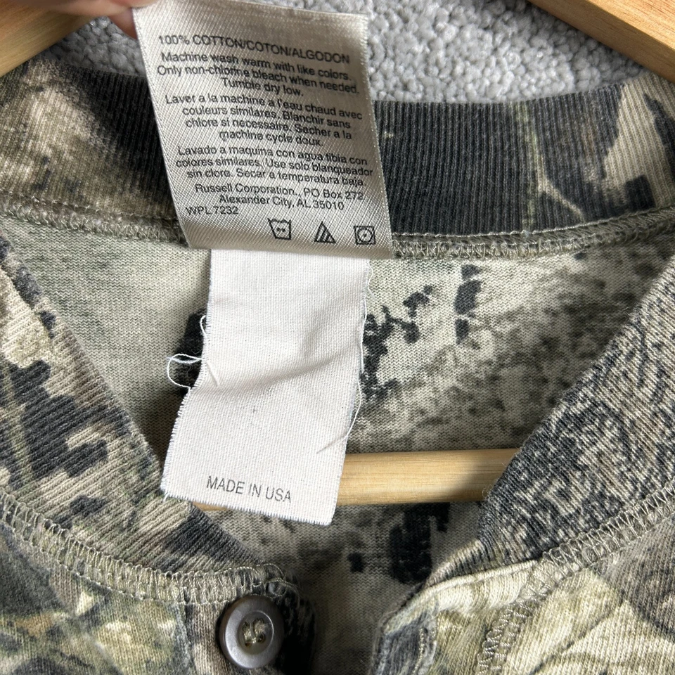 Vintage Jerzees Outdoors Mossy Oak Camo Pocket T-Shirt Mens Size M Medium - image 3 of 4