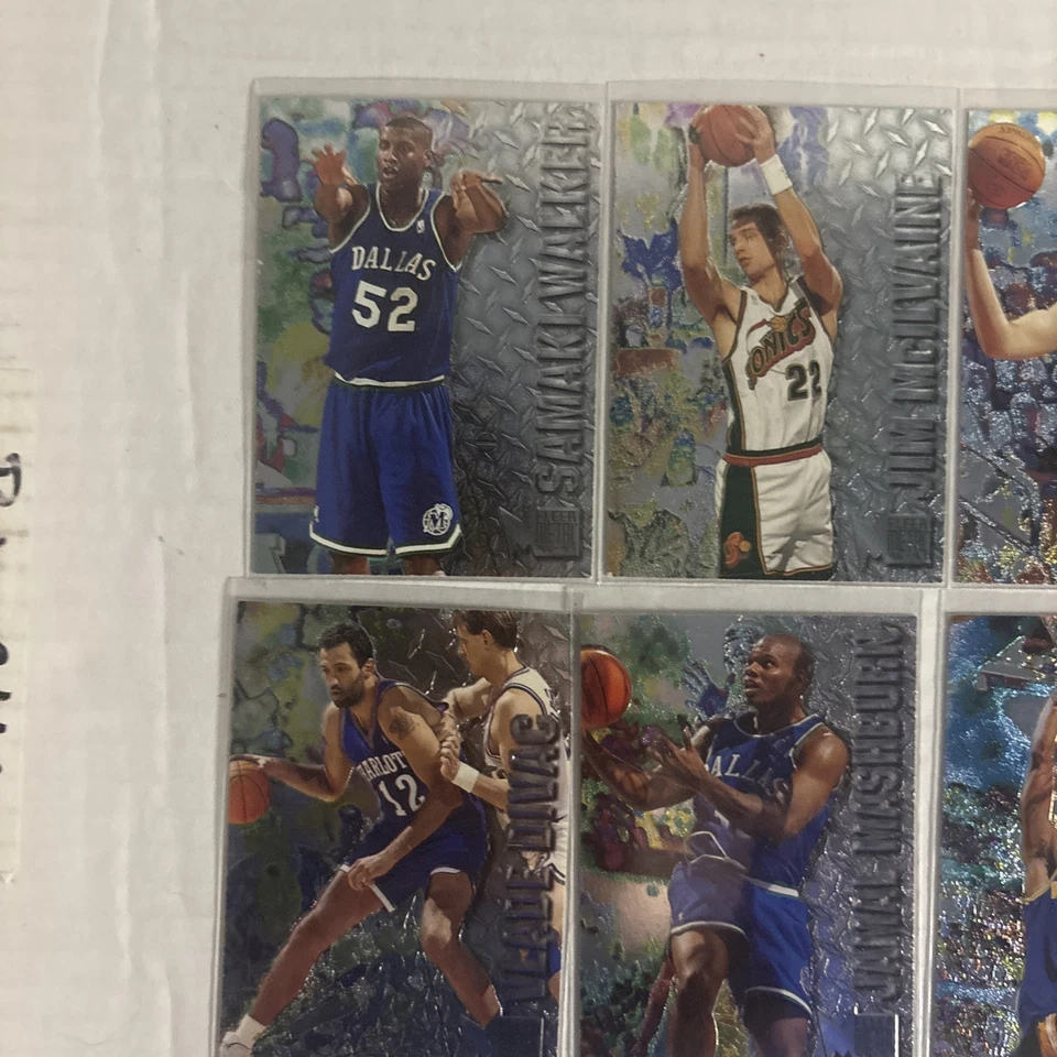 Lote de tarjetas de baloncesto de la NBA Fleer Metal 96-97. 10 tarjetas Foto 2 de 4