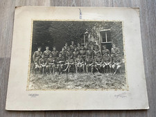 large mounted photograph of northumberland gunners 1914 - 1918