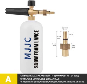 Snow Foam Lance Cannon Bottle Car Wash Foamer Sprayer High Pressure Washer 1L