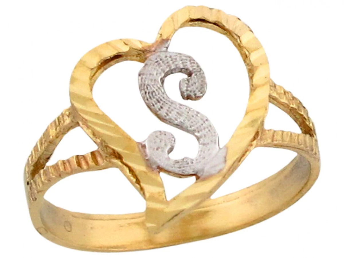 Gold rings store s letter