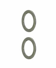 NEW! STEEL PEDAL WASHERS IN CHROME COMPATIBLE W/ 1/2 & 9/16 CRANK SOLD BY PAIR
