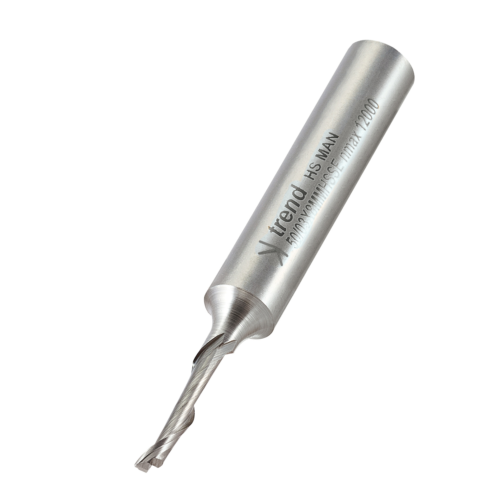 Trend 50/03X8MMHSSE Helical Plunge Cutter 3mm Dia. X 12mm Cut
