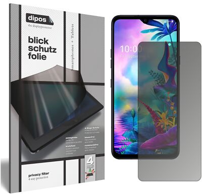 LG V50s ThinQ Blickschutzfolie matt Schutzfolie Folie Display Schutz dipos