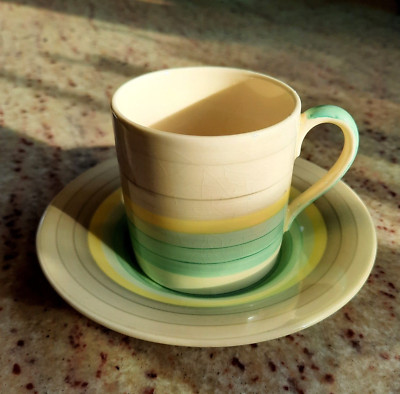 Vintage 30er Jahre Susie Cooper Kaffeedose Ehering Muster Art Deco