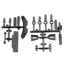 Team Associated RC10B6.3 Servo Brace, Tower Covers, Wire Clips, Rod Ends 91885