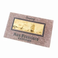 Antique Seeing San Francisco Postcard Book Early 1900s 