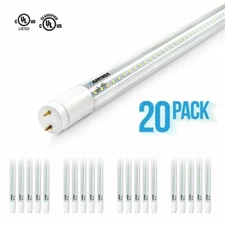 20 x PARMIDA 4FT LED T8 Tube Light 18W CLEAR Plug&Play Ballast Bypass 2200lm