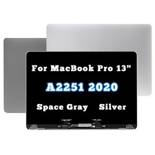 13" For MacBook Pro A2251 2020 EMC 3348 Retina LCD Display Screen Assembly W/Kit