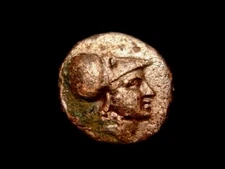 MACEDON. ANTIGONOS GONATAS. 272-239 BC. AE 18. ATHENA. HELMET.