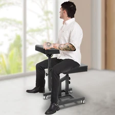 Hair Chair 180?? Adjustable Chair Multiple Use Chair with Universal Wheels