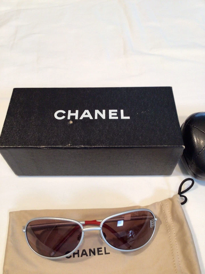 Vintage Chanel Aviator Sunglasses - Image 3 of 4