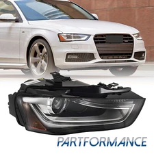 For 2013-2016 Audi A4 S4 HID/Xenon Non-AFS Projector Headlight Passenger Side RH