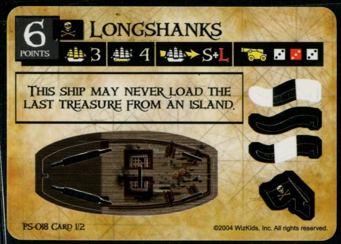Carte Pirates Of The Spanish Main - Longshanks, Occasion