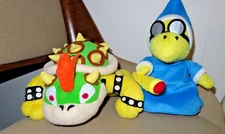 Super Mario Bros Magikoopa Kamek Plush Doll Sanei tomy takara Bowser nintendo