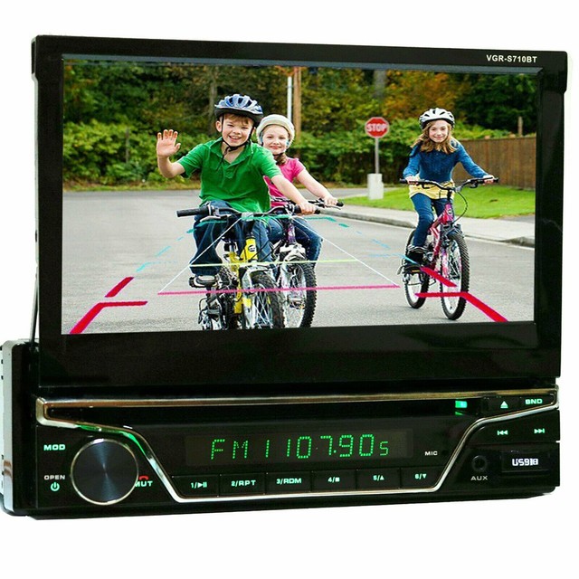 CAR DVD/CD PLAYER 7" TOUCHSCREEN BLUETOOTH MONITOR iPOD/USB IN COLOR