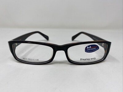 American Made M013 Col.04 55-17-138 Dark Brown Full Rim Eyeglasses Frame LV63