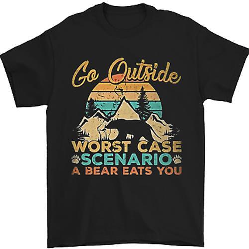 Go Exterior Divertido Camping Senderismo Trekking Hombre Camiseta 100% Algodón