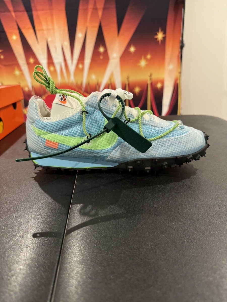 off white waffle racer yellow