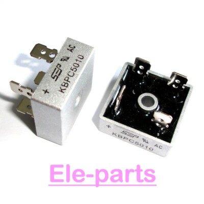 10 PCS KBPC5010 ZIP-4 KBPC 5010 50A 1000V Single Phase Bridge Rectifier Chip