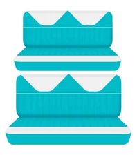 Fits 1958 Chevrolet Biscayne 4 door sedan Front and Rear bench seat covers