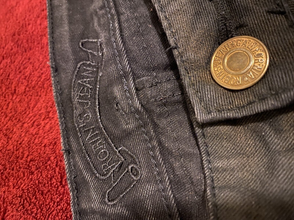 Robin Jeans Gold x Black Sze 38 | eBay