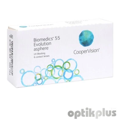 Biomedics 55 Evolution Asphere Monatslinsen - 6er-Pack