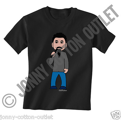 vipwees, Charles Monroe Musician, Boys or Girls Caricature Organic Cotton T- Shirt