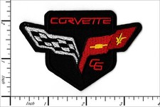 20 Pcs Embroidered Sew or Iron on patches Corvette Car Racing 82x54mm AP063cVm