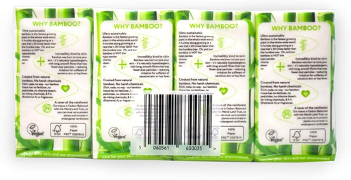 The Cheeky Panda Bamboo Pocket Tissues | 8 Packs of 10 Tissues | Hypoallergenic - Picture 4 of 7