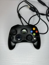 Original OG Black OEM Xbox Controller S Type With Breakaway Cable Tested