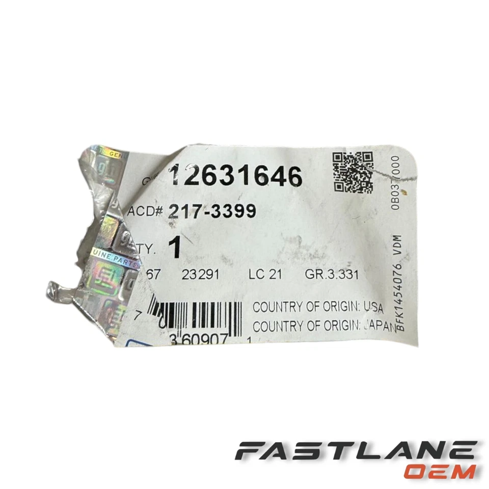 2018-2024 BUICK ENCLAVE FUEL RAIL SEAL KIT NEW OEM 12631646 - Image 3 of 4