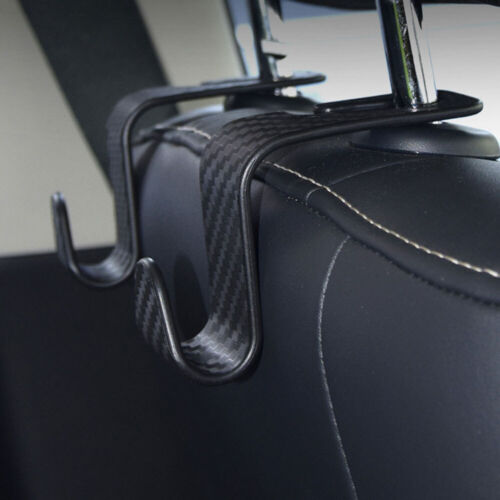 Pcs Carbon Fiber Auto Back Seat Headrest Hooks Bag Storage Hook Car Accessories - Picture 12 of 18
