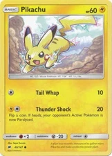 Pikachu 40/147 Common - Pokemon Sun & Moon Burning Shadows Card