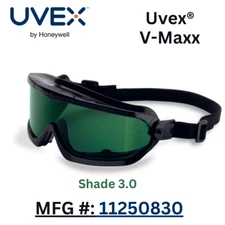 Wraparound welding goggle (Uvex V-Maxx) - Shade 3.0 - fits over glasses - A/F