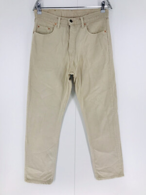 Levi's 615 02 1970s Vintage Orange Tab Beige Straight Regular Fit