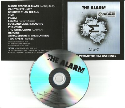 Mike Peters THE ALARM Sigma w/ Billy THE CULT TST PRESS ADVNCE PROMO DJ CD 2019