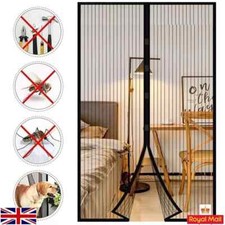 Magnetic Fly Screen Door Heavy Duty Anti Bug Mesh Curtain with Powerful Magnets