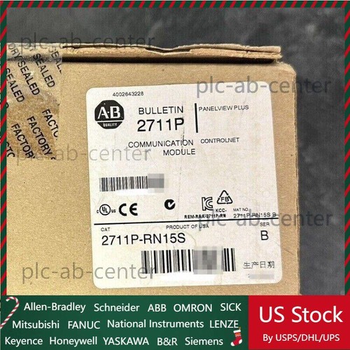 AB 2711P-RN15S/B Panel View Plus Control Net Modul NEU 1 STCK US kostenlose Steuer