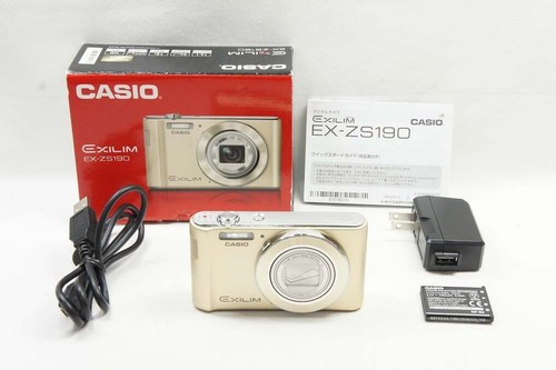 CASIO EXILIM EX-ZS190 16.1MP Compact Digital Camera Gold w/ Box #250129a