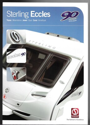 Sterling Eccles Caravans 2008-09 UK Market Brochure Amethyst Coral Opal Jewel