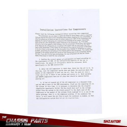 A/C AC Compressor w/Clutch 2002-2009 For Chevrolet&GMC&Isuzu Saab 4.2L 275517 - Picture 2 of 15