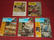 Model Railroader / Railroad Model Craftsman Magazines Lot of 5 1977-1988