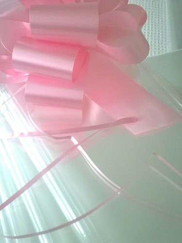 💜BABY Cellophane Hamper Bag & Bows Baby Pram Wrapping Birthday Christmas Gifts - Picture 65 of 98